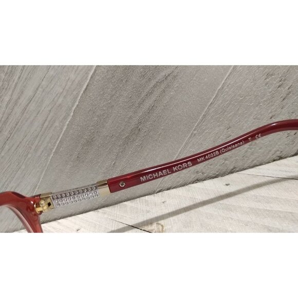 Authentic MICHAEL KORS EYEGLASSES MK4022B 3042 QUISISANA BURGUNDY 55-16-140 - Picture 3 of 6